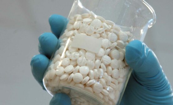 Flask of pills