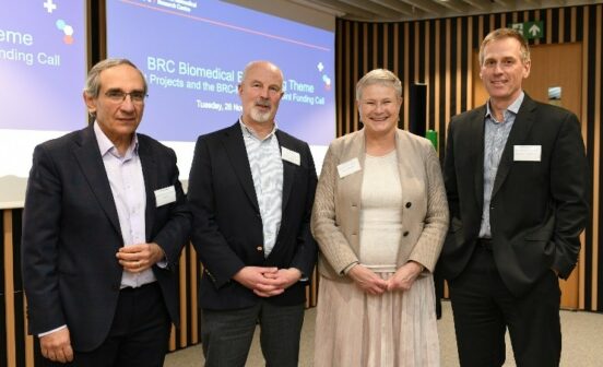 Biomedical Eng Launch event- From left to right: Professor George Hanna, Professor Mark Thursz, Professor Deborah Ashby and Professor Anthony Bull